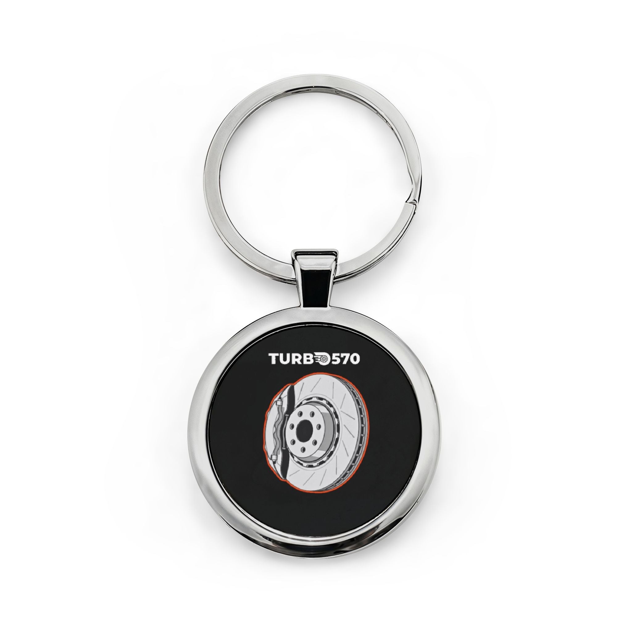 Brakes Stainless Steel Keychain - Turbo570