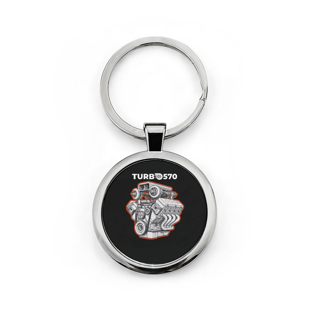 Engine Stainless Steel Keychain - Turbo570